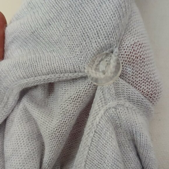 Lululemon Express Yourself Mudra Wrap Cardigan Light Heathered Gray Size 8-10 - Picture 7 of 9